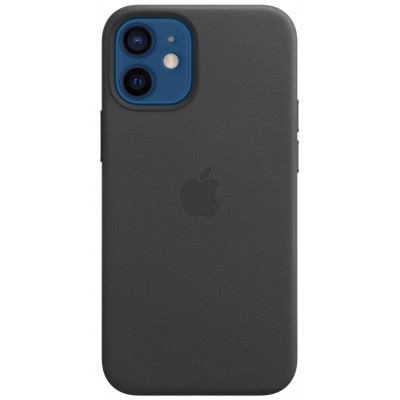 Чехол Apple iPhone 12 mini Leather Case with MagSafe Black