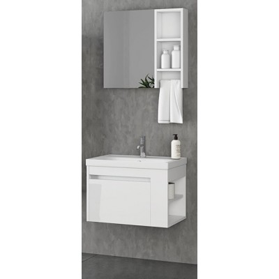 Set mobilier baie Nplus Siena 65 White