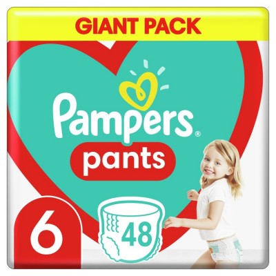 Подгузники Pampers Pants Extra Large 6/48pcs