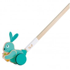 Jucarie de impins si tras Hape Rabbit Push (E0358A)