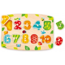 Развивающий набор Hape Number Peg Puzzle (E1404B)