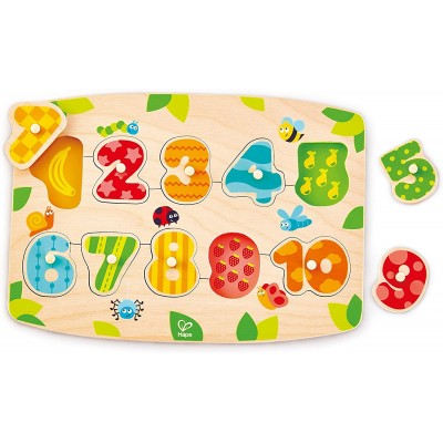 Развивающий набор Hape Number Peg Puzzle (E1404B)