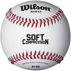 Мяч бейсбольный Wilson Soft Compression (WTA1217B)