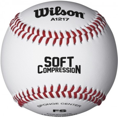 Мяч бейсбольный Wilson Soft Compression (WTA1217B)