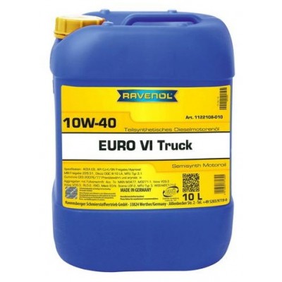 Моторное масло Ravenol EURO VI Truck 10W-40 10L