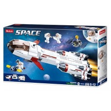 Set de construcție Sluban Space Saturn Expedition Rocket (B0925)