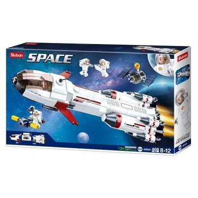 Set de construcție Sluban Space Saturn Expedition Rocket (B0925)