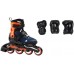 Роликовые коньки RollerBlade Microblade Combo Midnight Blue/Warm Orange (28-32)