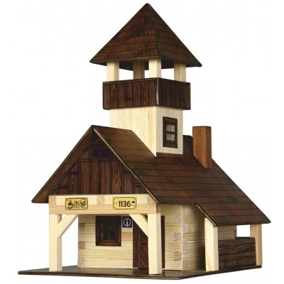 Puzzle 3D-constructor Walachia Cabin with Lathe (W40)