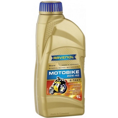 Моторное масло Ravenol Motobike 4-T Mineral 20W-40 1L