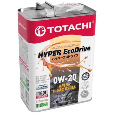 Моторное масло Totachi Hyper Ecodrive SP 0W-20 4L