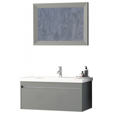 Set mobilier baie Nplus Octavia 100 Storm Grey