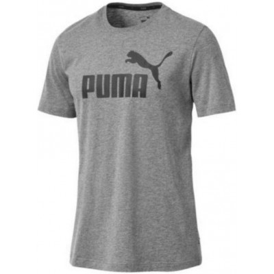 Мужская футболка Puma ESS Logo Tee Medium Gray Heather L