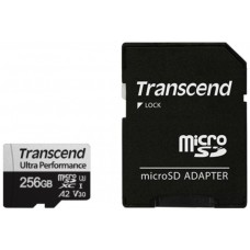 Карта памяти Transcend MicroSDXC 256Gb Class 10 UHS-I + SD adapter (TS256GUSD340S)