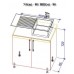 Кухонный гарнитур Bafimob Lena MDF 2.0m Alebastr