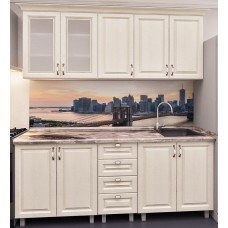 Кухонный гарнитур Bafimob Lena MDF 2.0m Alebastr