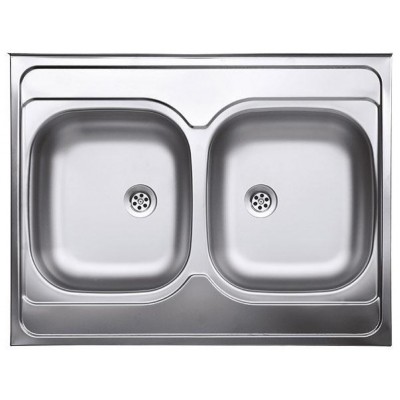 Кухонная мойка Ferro DR60/80D.H 600x800mm (04306)