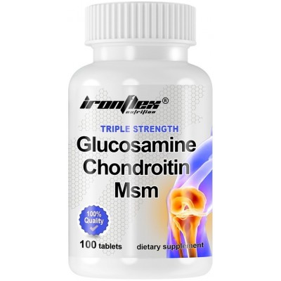 Защита суставов IronFlex Glucosamine Chondroitin Msm 100tab