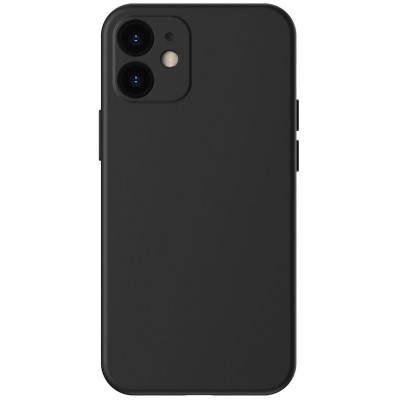 Чехол Baseus Liquid Silica Gel Protective Case For iPhone 12 Black (WIAPIPH61N-YT01)