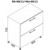 Кухонный гарнитур Bafimob Corner (High Gloss) 4.1x0.9m Eco +tandembox Green/White