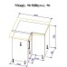 Кухонный гарнитур Bafimob Corner (High Gloss) 4.1x0.9m Eco +tandembox Green/White