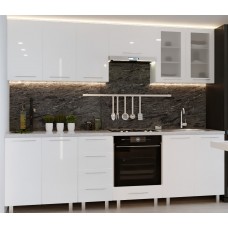 Кухонный гарнитур Bafimob Iulia (High Gloss) 2.6m White