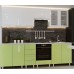 Кухонный гарнитур Bafimob Iulia (High Gloss) 2.6m White/Green