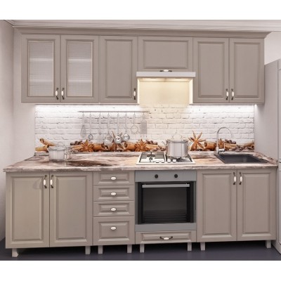 Кухонный гарнитур Bafimob Iulia MDF 2.6m Dub Konkordiya