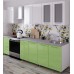 Кухонный гарнитур Bafimob Lena (High Gloss) 2.0m Green/White