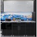 Кухонный гарнитур Bafimob Modern (High Gloss) 1.8m no glass Black/White