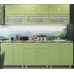 Кухонный гарнитур Bafimob Modern (High Gloss) 2.0m glass Green