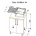 Кухонный гарнитур Bafimob Modern MDF 2.0m glass Dub Konkordiya