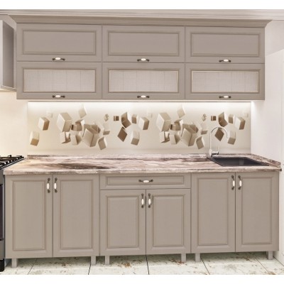 Кухонный гарнитур Bafimob Modern MDF 2.0m glass Dub Konkordiya