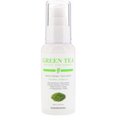 Esență ușoară pentru fata Tosowoong Green Tea Eco Brightening Essence 60ml