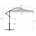 Umbrelă de gradină FunFit 300cm Grey (1621)