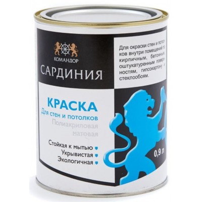 Краска Командор Sardiania 0.9kg