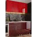 Кухонный гарнитур Bafimob Mini (High Gloss) 1.2m Bordo/Red