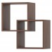 Навесная полка Fabrik Home Small 4 Орех Каменный