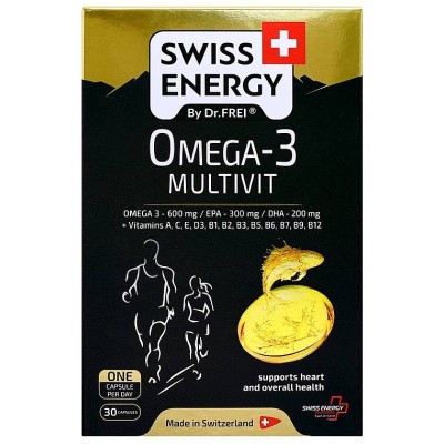 Vitamine Swiss Energy Omega-3 Multivit 30caps