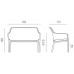 Садовая скамейка Nardi Net Bench Bianco (40338.00.000)