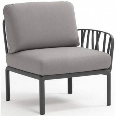 Кресло Nardi Komodo Elemento Terminale DX/SX Antracite-Grigio (40372.02.172)