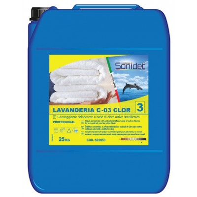 Produs profesional de curățenie Sanidet Lavanderia C-03 Clor (SD2053)