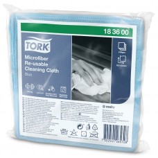 Салфетка для уборки Tork Laveta Microfibra Blue (183600)