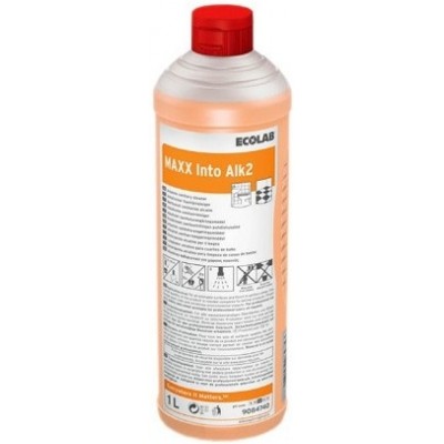 Detergent pentru obiecte sanitare Ecolab Maxx2 Into Alk 1L (9085470)