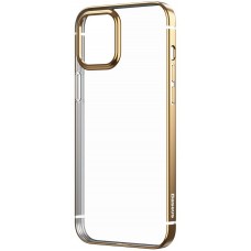 Husa de protecție Baseus Shining Case for iPhone 12 Gold (ARAPIPH61N-MD0V)