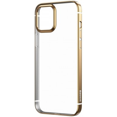 Husa de protecție Baseus Shining Case for iPhone 12 Gold (ARAPIPH61N-MD0V)