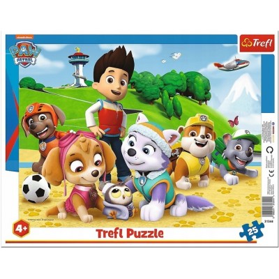 Пазл Trefl 25 Frame Paw Patrol on the trail / Viacom PAW Patrol (31344)