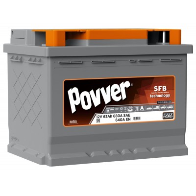 Аккумулятор Povver 12V 63Ah 680A (L2.63.064.A)
