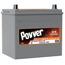 Аккумулятор Povver 12V 60Ah 550A (D23.60.052.B) Left