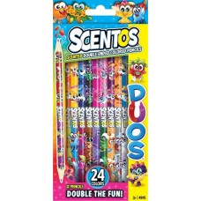 Creioane colorate Scentos Double Fun (49115)